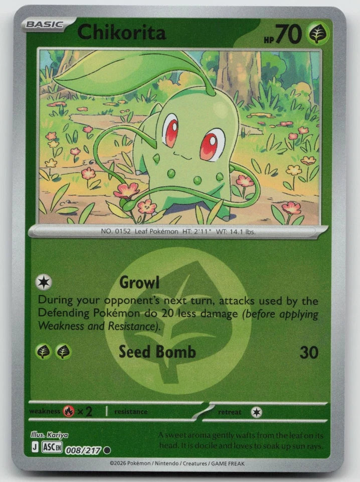 Chikorita [Energy] #8 Pokemon Ascended Heroes