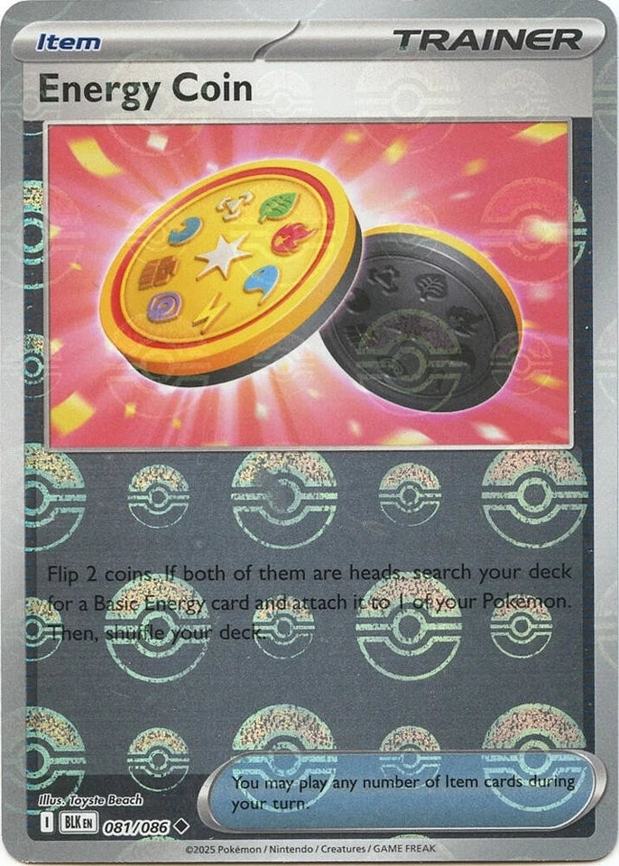 Energy Coins [Poke Ball] #81 Pokemon Black Bolt