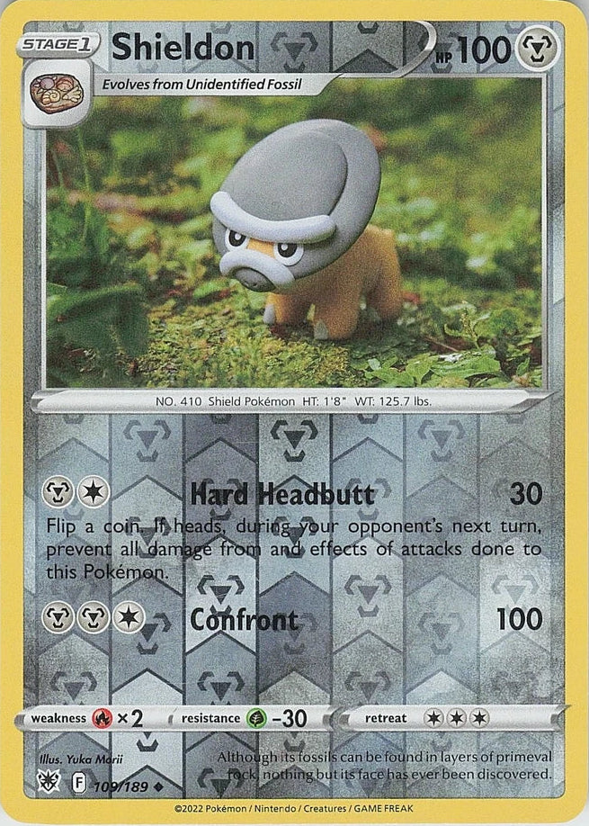Shieldon [Reverse Holo] #109 Pokemon Astral Radiance Yuka Morii