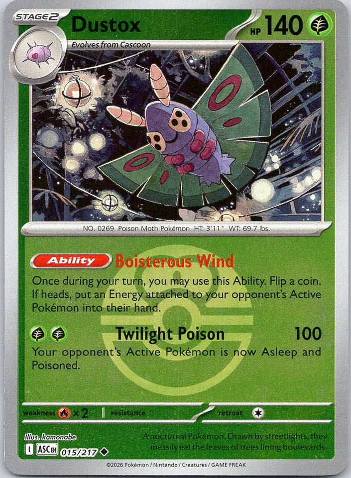 Dustox [Ball] #15 Pokemon Ascended Heroes