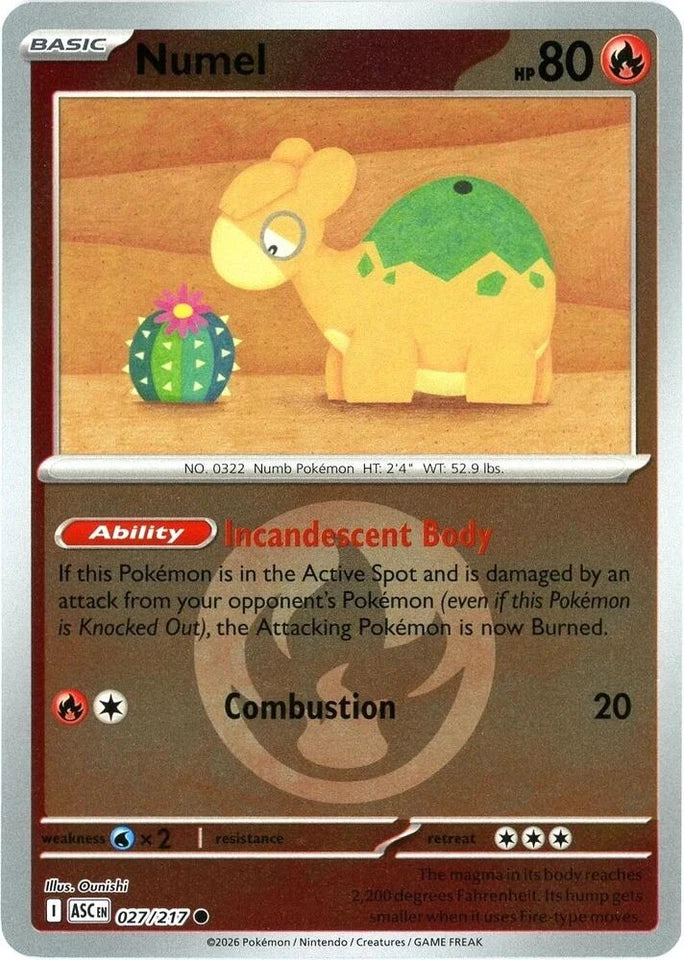 Numel [Energy] #27 Pokemon Ascended Heroes