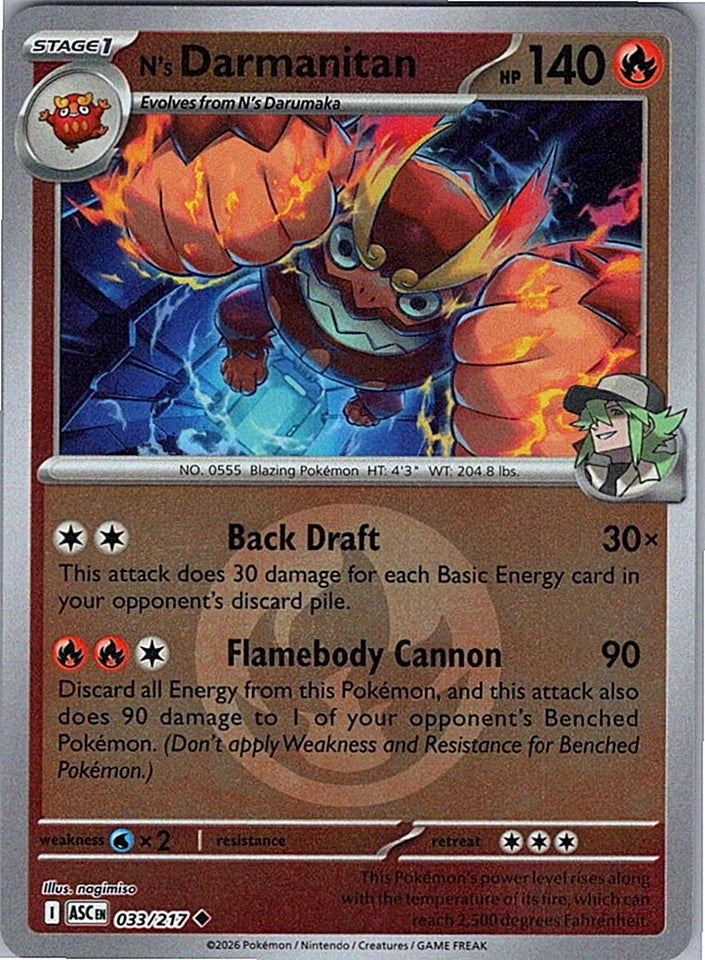 N's Darmanitan [Energy] #33 Pokemon Ascended Heroes