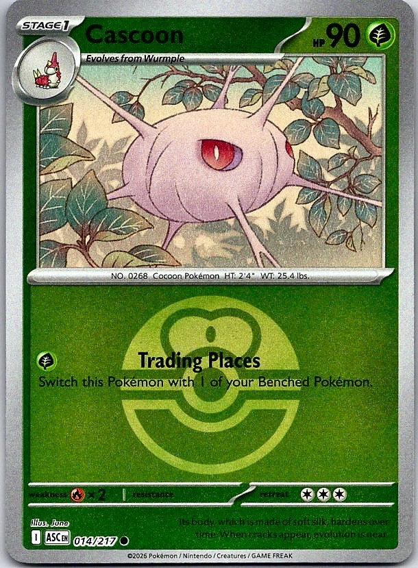 Cascoon [Ball] #14 Pokemon Ascended Heroes
