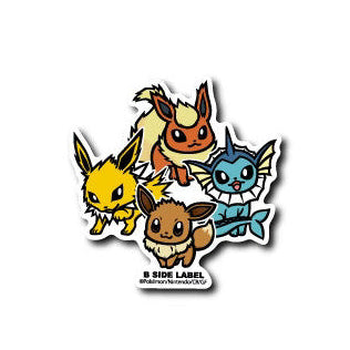 Sticker Eevee & Evolution Pokémon B-SIDE LABEL